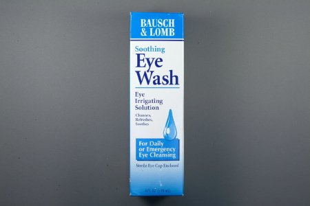 Eyewash Irrigation Solution 4 oz. with Sterile Eye Cup # 620252 by Bausch & Lomb  ID 10119-0002-52
